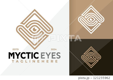 Mystic Eye Vision Logo Icon Vector Design Illustration Mystic Eye Vision Logo Icon Vector Design Illustration 121235962