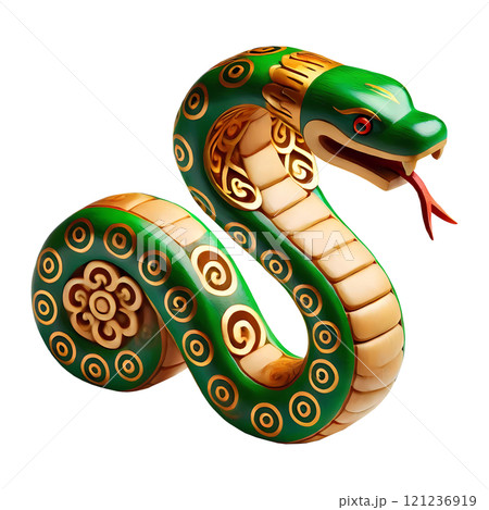 Chinese New Year of Snake Mascot Chinese New Year of Snake Mascot 121236919