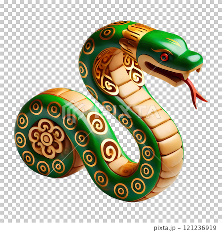 Chinese New Year of Snake Mascot 121236919