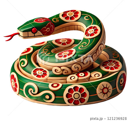 Chinese New Year of Snake Mascot 121236928