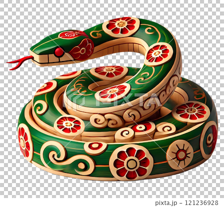 Chinese New Year of Snake Mascot 121236928