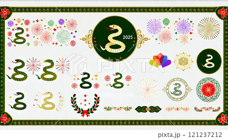 2025年巳年のフレームセット 121237212