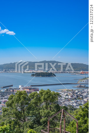 蒲郡市のラバーズヒルから見た風景(愛知県) 121237214