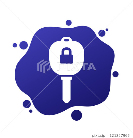 car key vector icon for webのイラスト素材 [121237965] - PIXTA