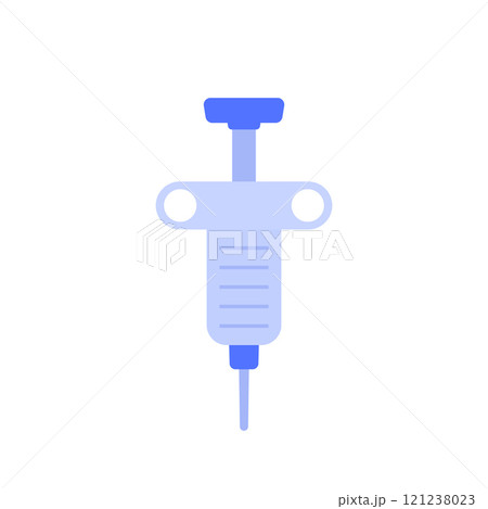 biopsy needle icon on white, flat vector 121238023
