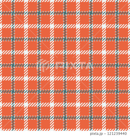 Tile tartan plaid textile, performance fabric seamless texture. Detailed pattern check vector background in white and red colors. Tile tartan plaid textile, performance fabric seamless texture. Detailed pattern check vector background in white and red colors. 121239440