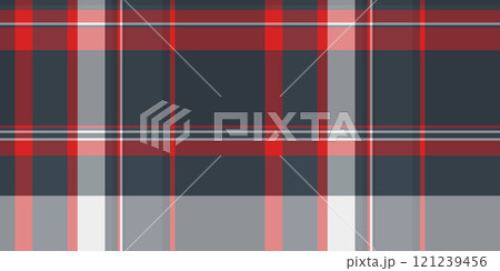 October texture background fabric, symmetry tartan seamless vector. Baby pattern textile plaid check in red and dark colors. 121239456