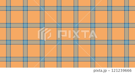 Britain pattern tartan background, customer plaid fabric seamless. Manufacture textile vector texture check in pastel and orange colors. 121239666