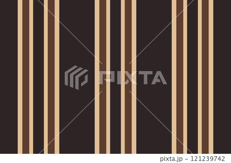 Wide textile lines stripe, clothes seamless vector vertical. Complexity background fabric texture pattern in orange and dark colors. Wide textile lines stripe, clothes seamless vector vertical. Complexity background fabric texture pattern in orange and dark colors. 121239742