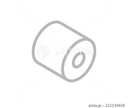 Toilet paper roll or tube icon design, template for wc. Bathroom hygiene icons, kitchen cleaning towel. Blank soft scroll product. Toilet paper roll or tube icon design, template for wc. Bathroom hygiene icons, kitchen cleaning towel. Blank soft scroll product. 121239830
