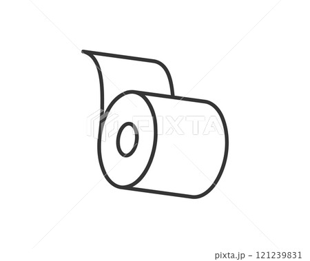 Toilet paper roll or tube icon design, template for wc. Bathroom hygiene icons, kitchen cleaning towel. Blank soft scroll product. Toilet paper roll or tube icon design, template for wc. Bathroom hygiene icons, kitchen cleaning towel. Blank soft scroll product. 121239831