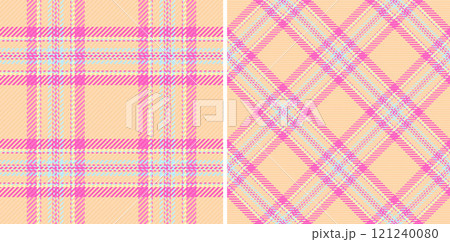 Vector seamless pattern of texture plaid check with a textile fabric background tartan. Set in favorite colors for luxurious bed linens. Vector seamless pattern of texture plaid check with a textile fabric background tartan. Set in favorite colors for luxurious bed linens. 121240080