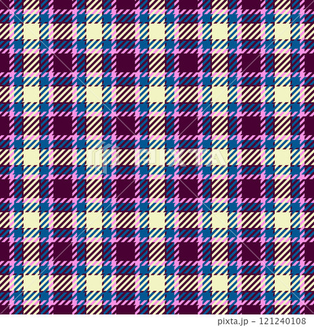 Comfortable texture pattern textile, english plaid vector background. Kitchen tartan check seamless fabric in dark and cyan colors. 121240108