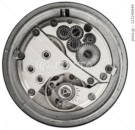 clockwork old mechanical watch, high resolution and detail clockwork old mechanical watch, high resolution and detail 121240849