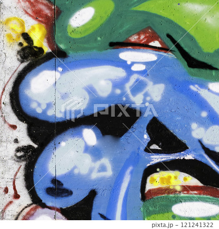 Street wall graffiti, urban art 121241322