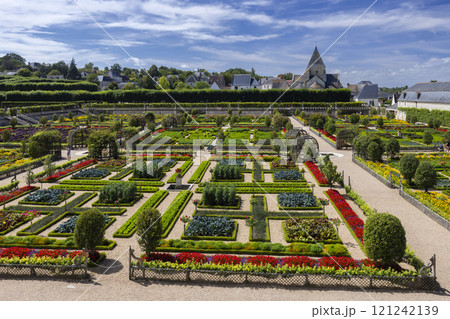 Chateau de Villandry, UNESCO World Heritage Site, Villandry, Indre-et-Loire, Pays de la Loire, France Chateau de Villandry, UNESCO World Heritage Site, Villandry, Indre-et-Loire, Pays de la Loire, France 121242139