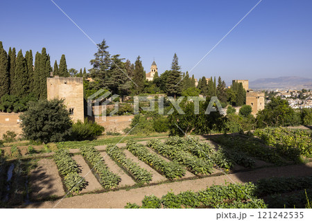 Alhambra, Generalife and Albayzin, UNESCO site, Granada, Andalusia, Spain 121242535