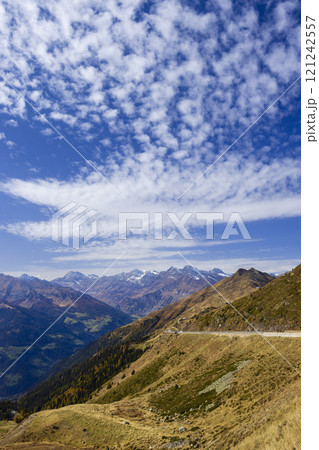 Typical landscape near San Martin de Tor, Dolomiti, South Tyrol, Italy 121242557