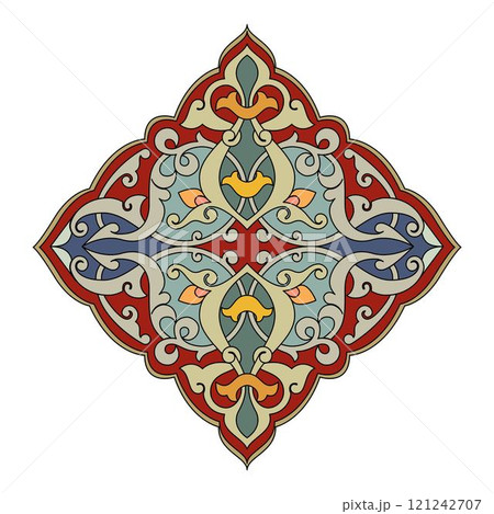Vintage floral calligraphic floral vignette scroll corners ornamental design elements black and color set isolated vector illustration Vintage floral calligraphic floral vignette scroll corners ornamental design elements black and color set isolated vector illustration 121242707
