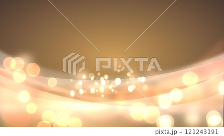 ピンクの丸い玉とブラウンの背景イメージ素材 121243191