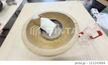 蕎麦打ち体験　蕎麦粉 121243604