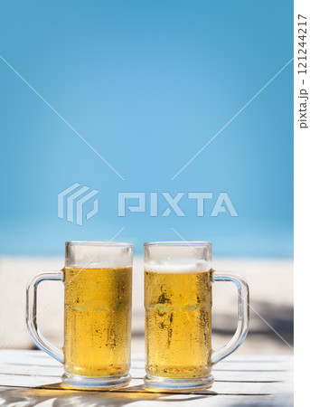 Two glasses of beer 121244217