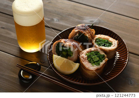 ニラの肉巻き ニラの肉巻き 121244773