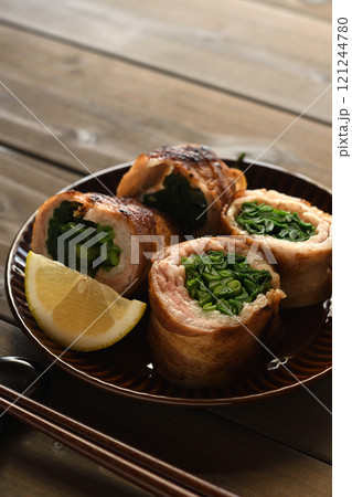 ニラの肉巻き ニラの肉巻き 121244780