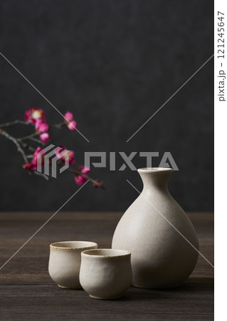 飲酒イメージ 徳利とお猪口の酒器セット 飲酒イメージ 徳利とお猪口の酒器セット 121245647