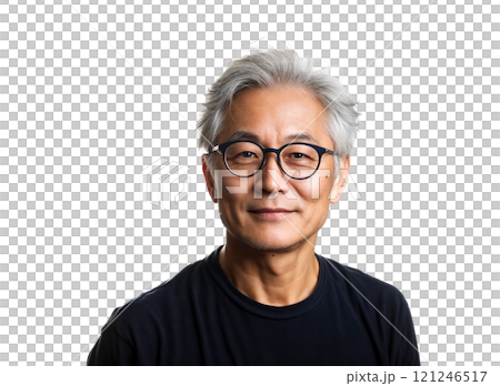 戴眼鏡的老人 121246517