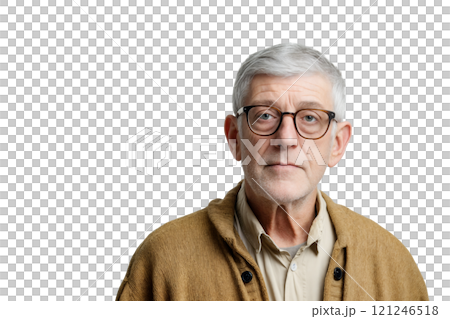 Elderly man wearing glasses Elderly man wearing glasses 121246518
