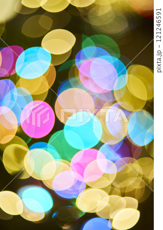 カラフルな玉ボケの背景素材 カラフルな玉ボケの背景素材 121246591