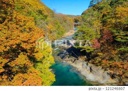 紅葉の片品川 紅葉の片品川 121246807