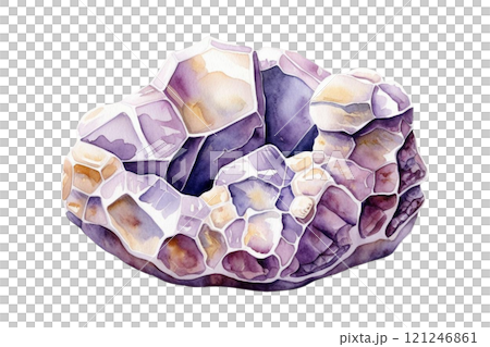 A lepidolite free form crystal on isolate A lepidolite free form crystal on isolate 121246861