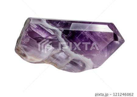 A lepidolite free form crystal on isolate A lepidolite free form crystal on isolate 121246862