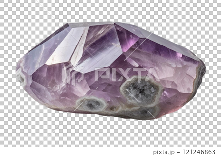 A lepidolite free form crystal on isolate A lepidolite free form crystal on isolate 121246863