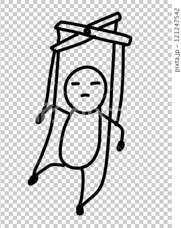 A casual illustration of a person being manipulated A casual illustration of a person being manipulated 121247542