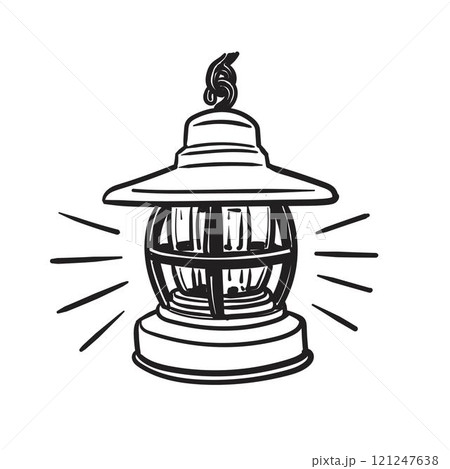 light lamp Hand drawn 121247638