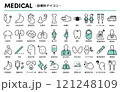 病院の診療科のアイコンのイラストセット 121248109