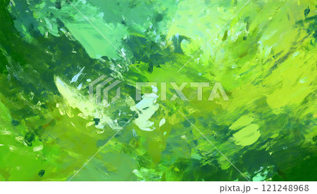 緑の絵の具背景パターン 03 緑の絵の具背景パターン 03 121248968