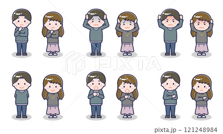 私服の男女 05 私服の男女 05 121248984