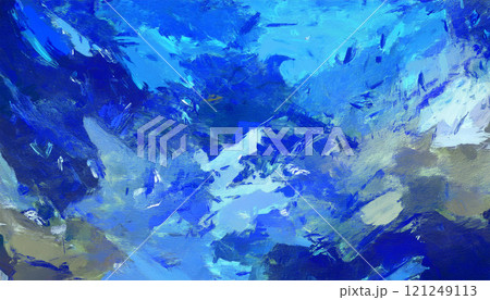 青い絵の具背景パターン 02 青い絵の具背景パターン 02 121249113