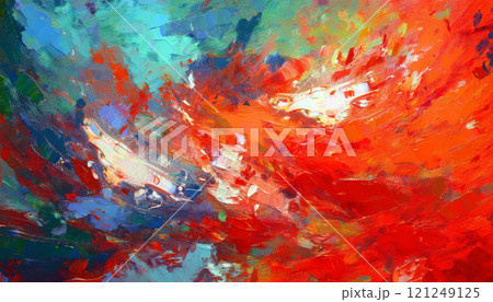 赤い絵の具背景パターン 02 赤い絵の具背景パターン 02 121249125