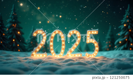 2025 happy new year background wallpaper picture green 121250075