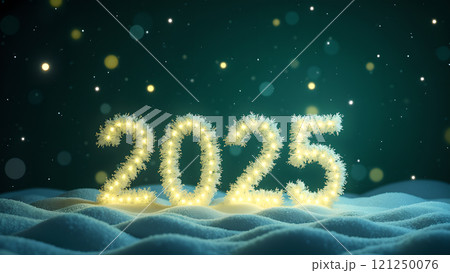 2025 happy new year background wallpaper picture green 121250076