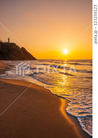 角田浜の夕暮れ 121250123