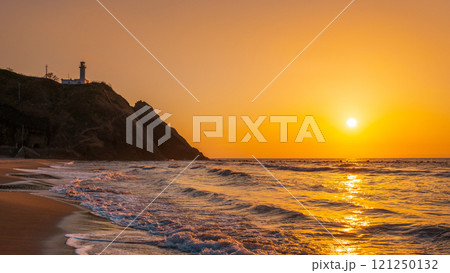 角田浜の夕暮れ 角田浜の夕暮れ 121250132