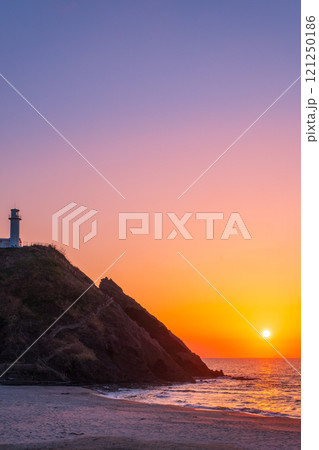 角田浜の夕暮れ 角田浜の夕暮れ 121250186