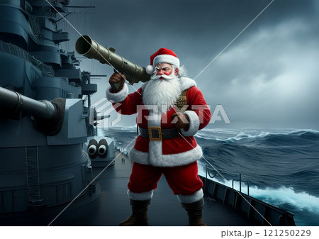 武装したサンタクロース　危ないクリスマス 121250229