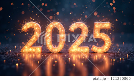 Christmas glitter 2025 happy new year background wallpaper 121250860